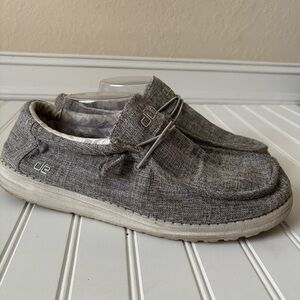 Hey Dude | Men's Wally Line Gray Slip On Shoes Size 13 Iron